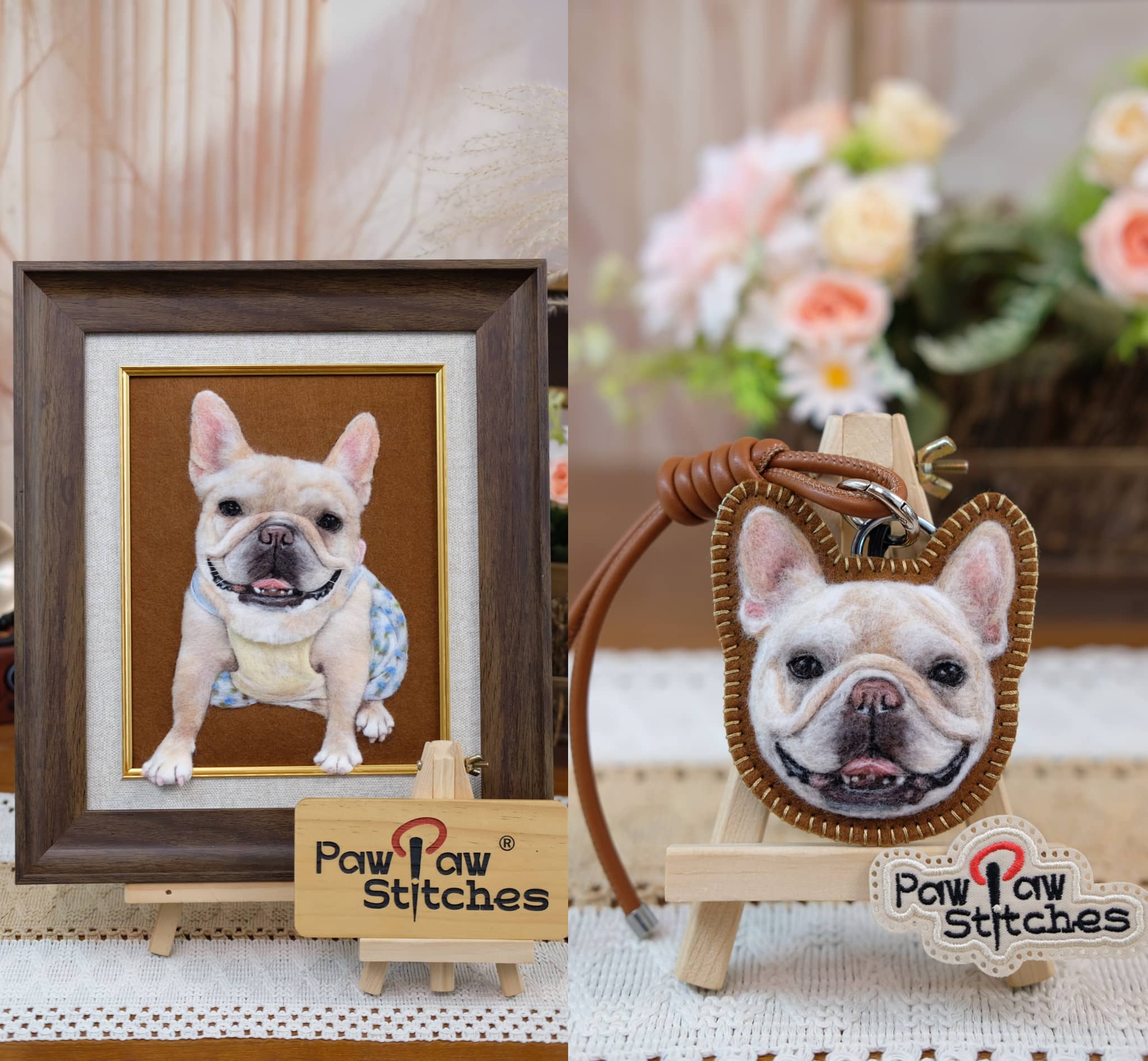 Felted Trust: A Double Dose of Exclusive Companionship for a White French Bulldog