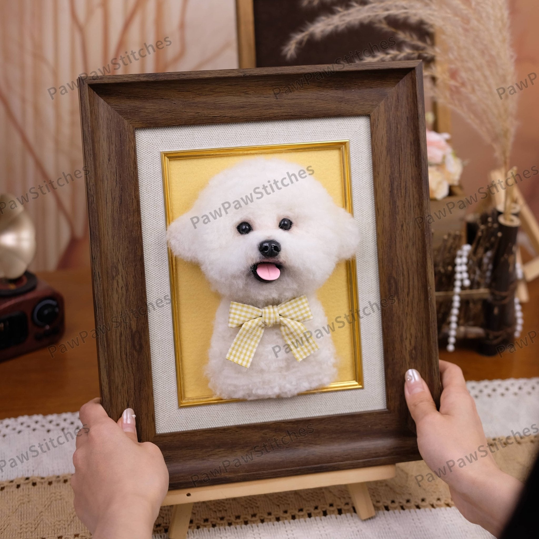 Custom Needle Felt 3D Pet Portrait