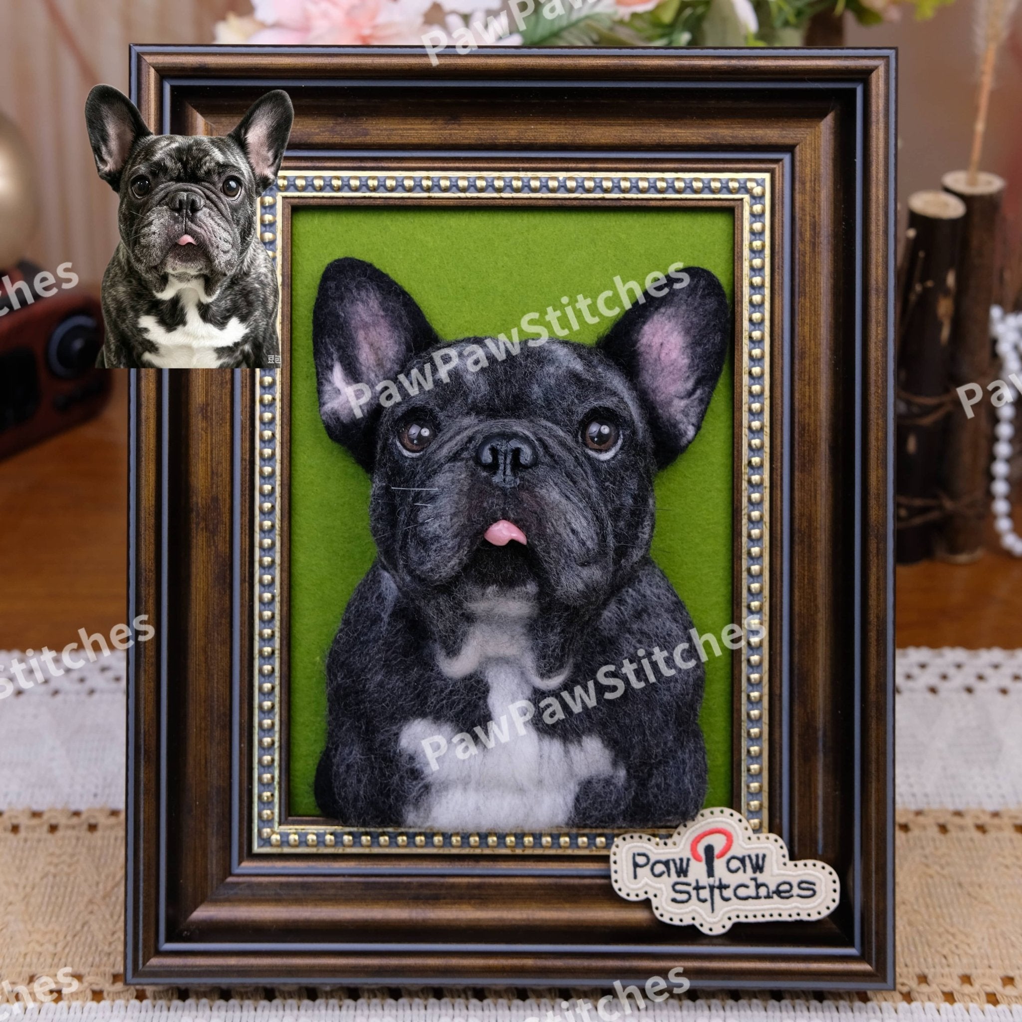Custom Needle Felt 3D Pet Portrait