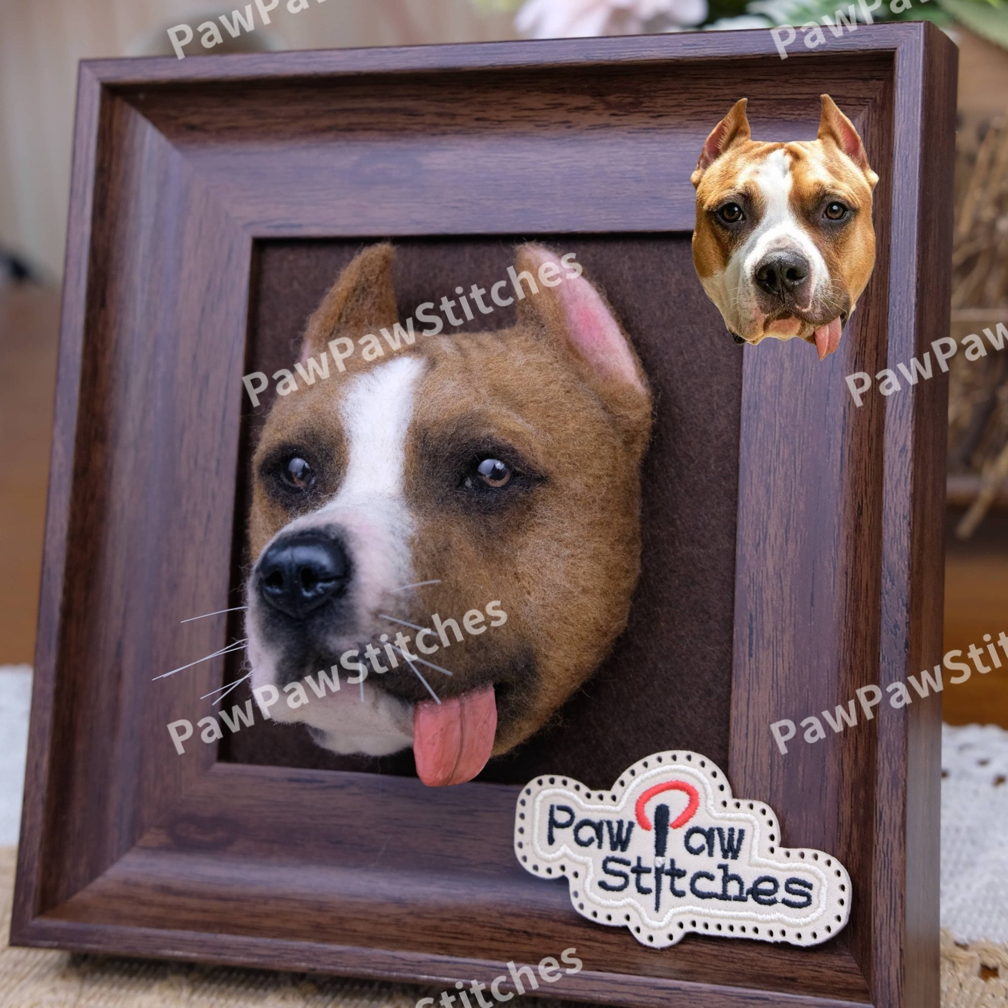 Custom Needle Felt 3D Pet Portrait